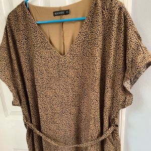 Beautiful animal print dress midi length